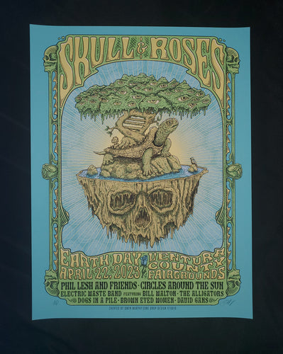Skull & Roses Festival Earth Day Poster AP
