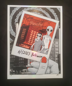Puscifer Baltimore 6/1 White Rainbow foil Poster AP