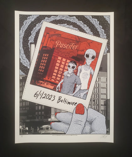 Puscifer Baltimore 6/1 Show Paper AP