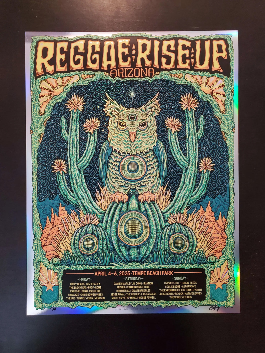 Reggae Rise UP Arizona Rainbow Mirror Foil AP Poster