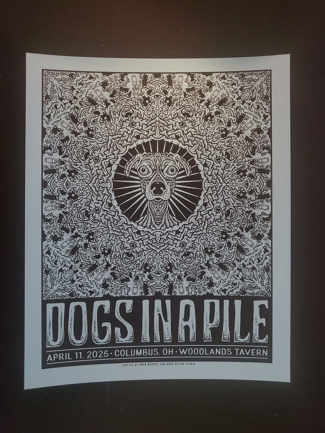 Dogs in a Pile Woodlands Columbus OH 8x10 Print