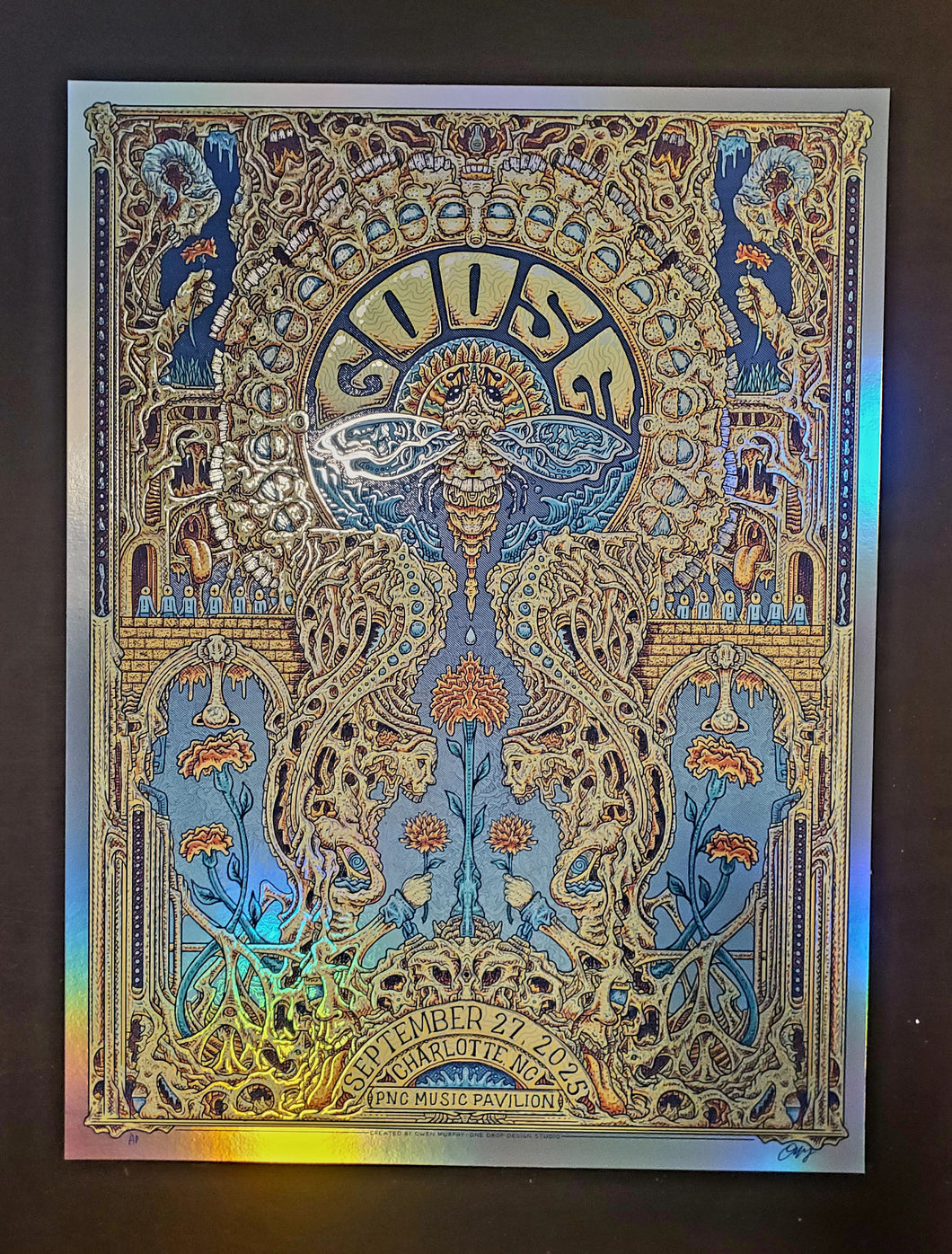 Goose Charlotte, NC 9/27/25 Rainbow Foil AP Poster