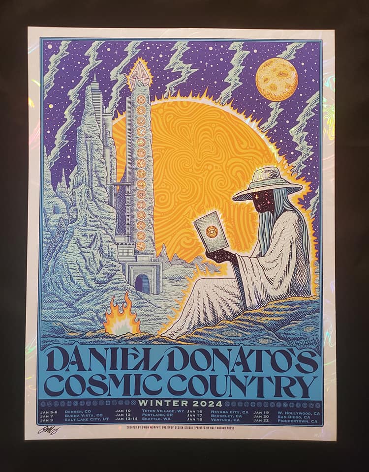Daniel Donato Cosmic Country White Swirl Foil LE 25
