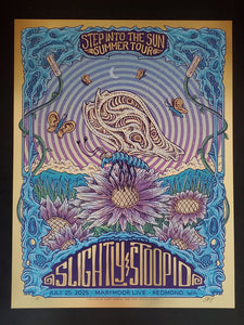 Slightly Stoopid Redmond, WA AP Gold Foil poster