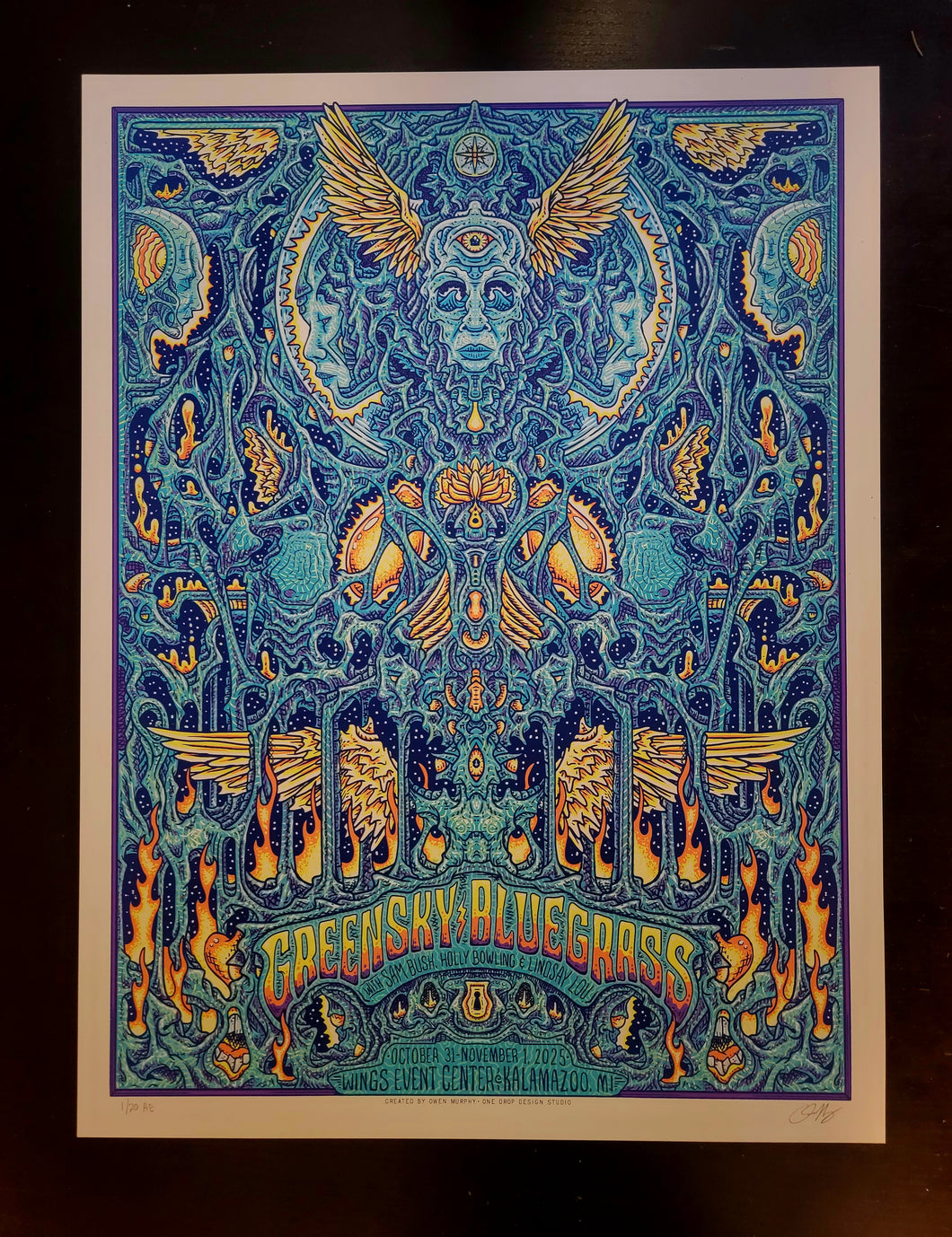 Greensky Bluegrass 25th anniversary Halloween White Wash