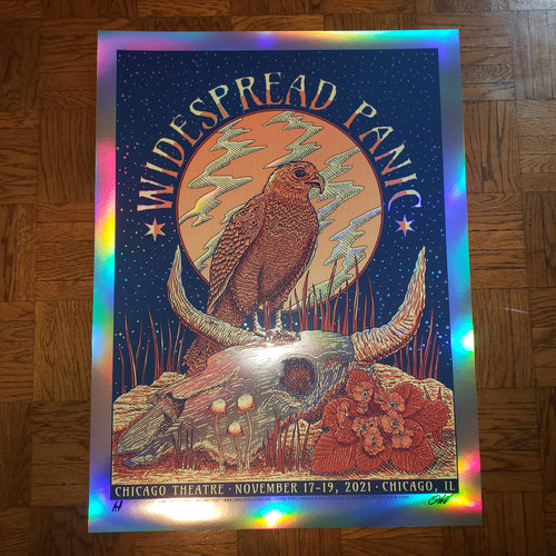 Widespread Panic Chicago Theatre 2021 Conscious Alliance- Foil