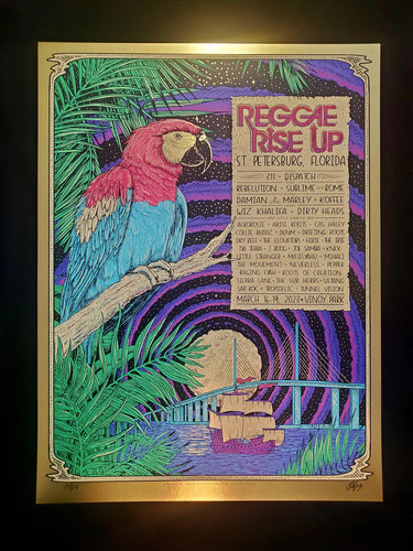 Reggae Rise Up Florida Event Poster- Gold Foil Variant LE 27